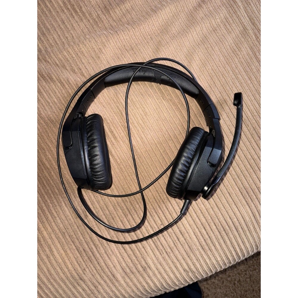 Black Over-Ear Headphones with Microphone